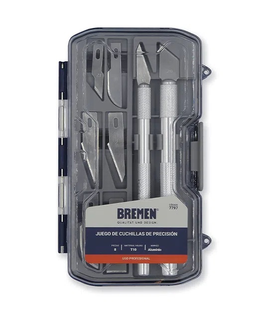 CUCHILLA DE PRECISION JGO 8 pz. BREMEN®  - BR7797