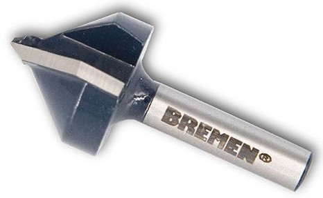 FRESA para ROUTER (RANURAR) EN V 1/4"x3/8" BREMEN®