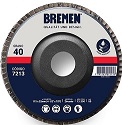 DISCO FLAP OX. DE ZIRCONIO 4,5" GR. 40 (caja x 10 u.) BREMEN® - BR7213