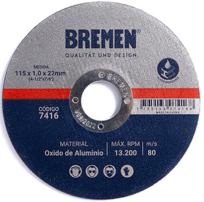 DISCO DE CORTE 7 x 1,6 mm (paq. x 10 u.) BREMEN® - BR7419