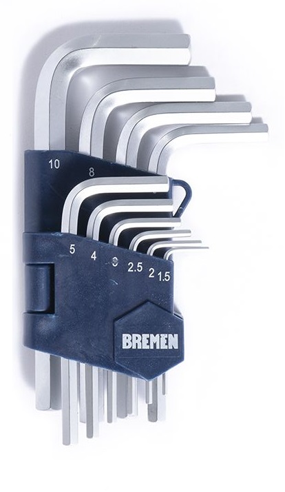 LLAVE ALLEM STANDARD  MM JGO 10 pz  BREMEN® - BR7342