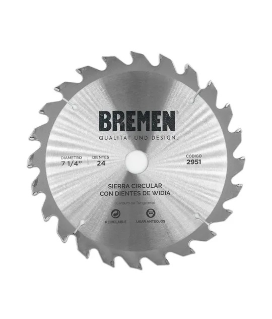 SIERRA CIRCULAR 7 ¼"-24 Dtes.WIDIA (ø20mm/ø16mm) BREMEN® - BR2951