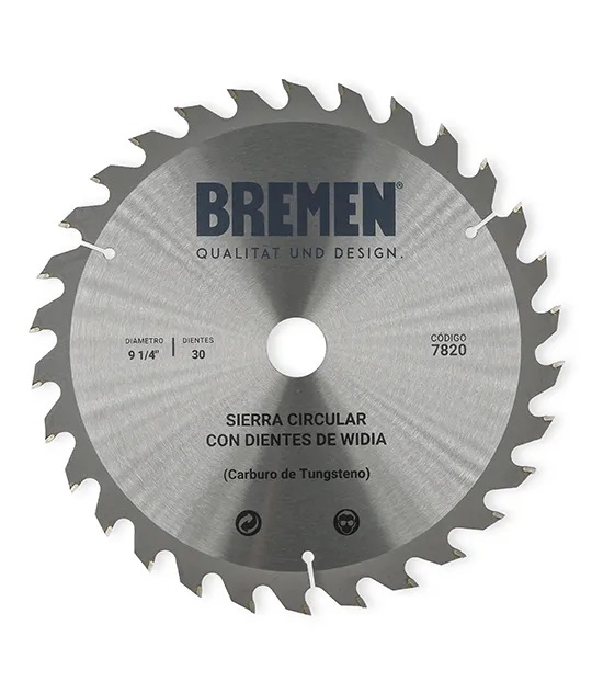 SIERRA CIRCULAR 9 ¼"-30 Dtes.WIDIA (ø25mm) BREMEN® - BR7820