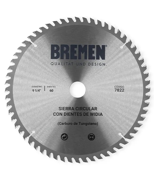 SIERRA CIRCULAR 9 ¼"-60 Dtes.WIDIA (ø25mm) BREMEN® - BR7822