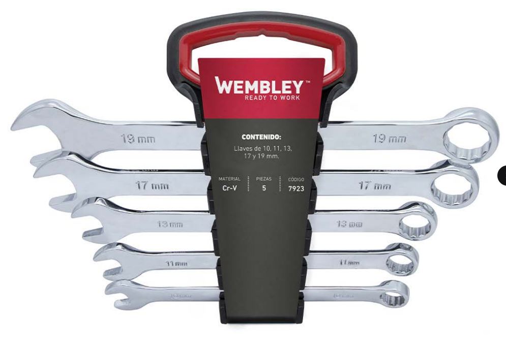 LLAVE COMBINADA JGO  5 Pz. WEMBLEY® - WE7923