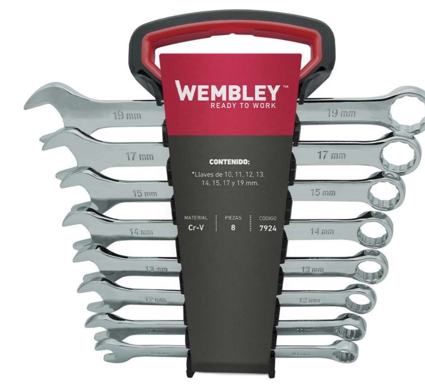 LLAVE COMBINADA JGO  8 Pz. WEMBLEY® - WE7924