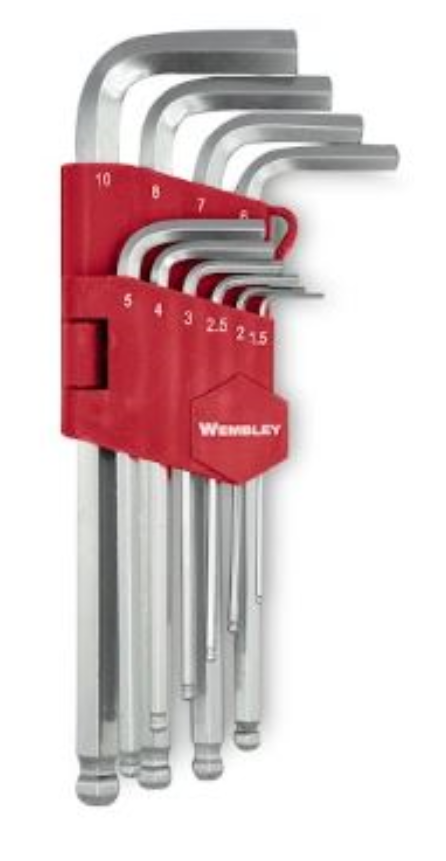 LLAVE ALLEN CARDANICA MM Jgo. 10 Pz. WEMBLEY® - WE2502