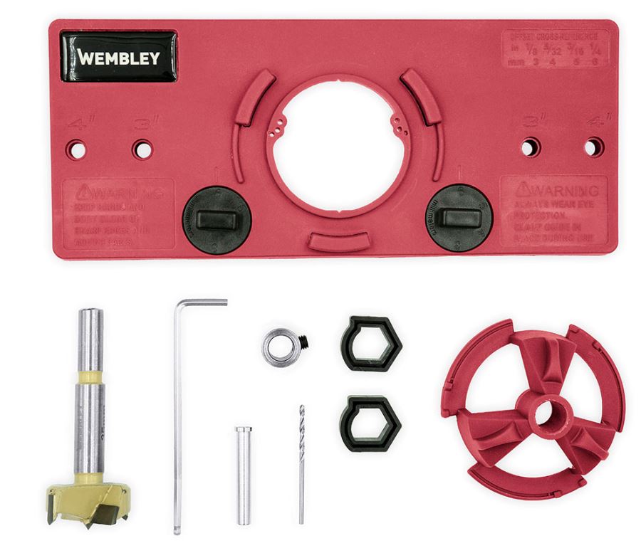 PLANTILLA DE INSTALACION DE BISAGRAS WEMBLEY® - WE7934