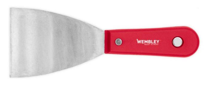 ESPATULA MANGO PLASTICO ROJO 1 " WEMBLEY - WE7962