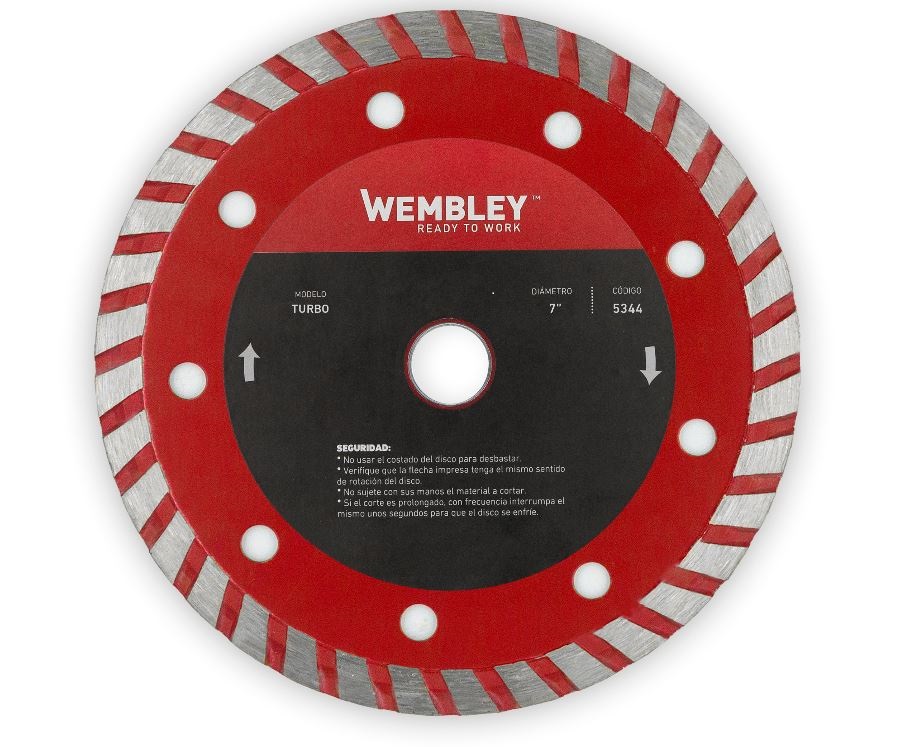 DISCO DIAMANTADO 7" COMBINADO (TURBO) WEMBLEY - WE5344