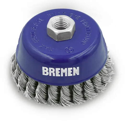 CEPILLO COPA 3" TRENZADO [Amoladora Ang.] BREMEN® - BR8049