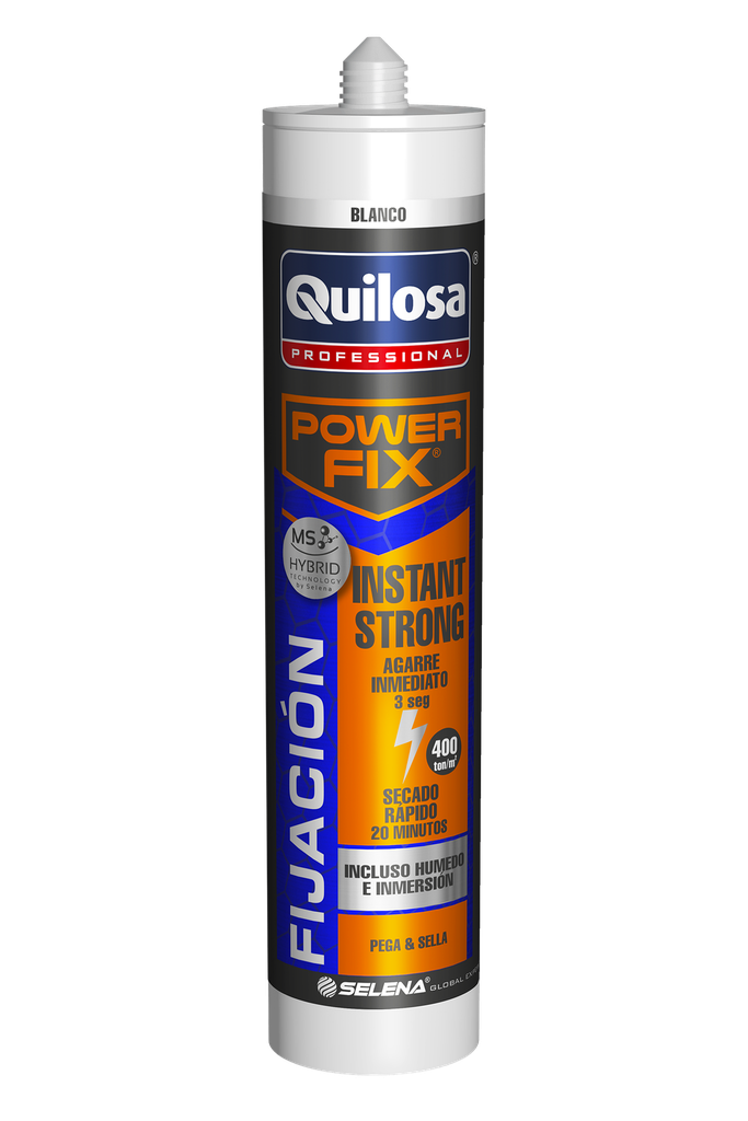 ADHESIVO POWER FIX INSTANT STRONG BLANCO 280 ml. QUILOSA - 10041621