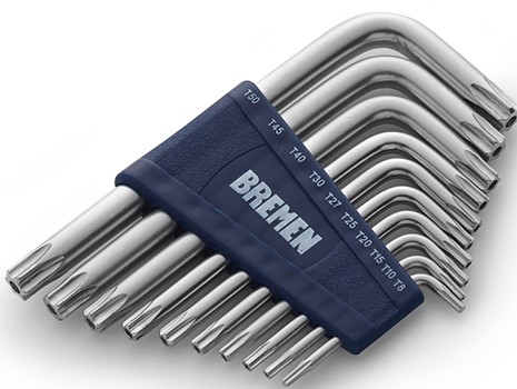 [BR6906] LLAVE TORX L 10 PZ. CORTAS BREMEN® - BR6906