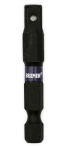 [BR7872] ADAPTADOR DE IMPACTO 1/4 HEX. 1/4 CUADRADO (blister x 3 u.) BREMEN® - BR7872