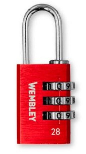 [WE7882] CANDADO DE  COMBINACION 28 mm 3 DIGITOS WEMBLEY®® - WE7882