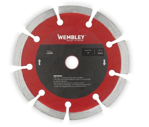 [WE5343] DISCO DIAMANTADO 7" SECO [LASER] WEMBLEY - WE5343