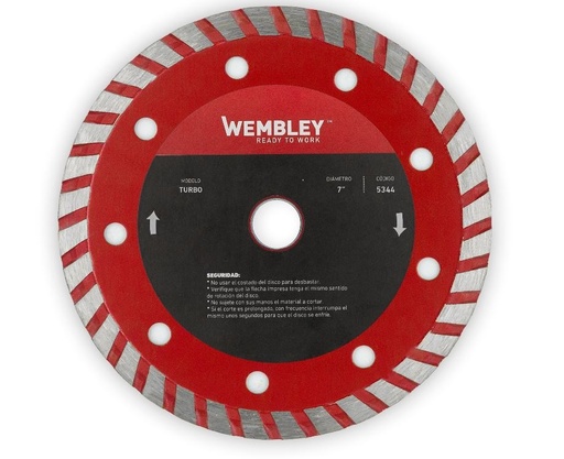 [WE5344] DISCO DIAMANTADO 7" COMBINADO (TURBO) WEMBLEY - WE5344