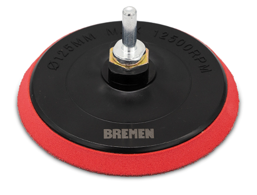 [BR8060] DISCO RESPALDO DE GOMA (5" / 125mm) CON ADAPTADOR BREMEN® - BR8060