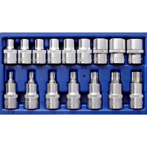 [BR4577] BOCALLAVE JGO.  16 PZ. TORX ENC. 1/2 BREMEN® - BR4577